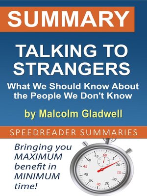 cover image of Summary of Talking to Strangers